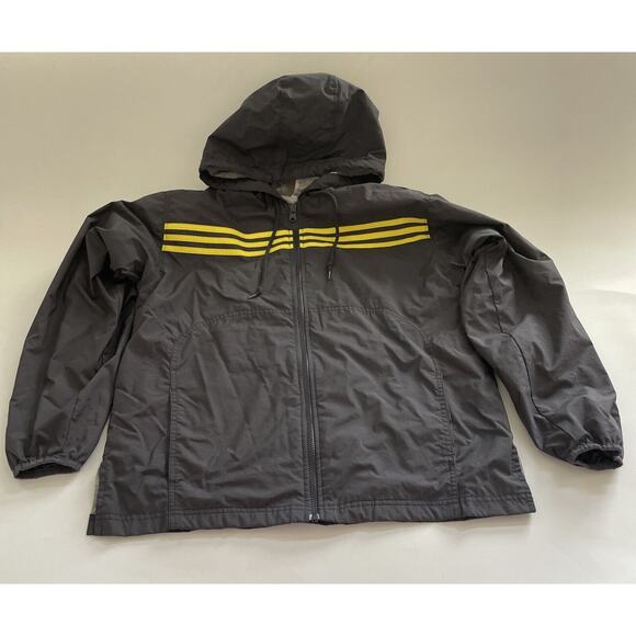 Vintage‎ Adidas Mens M Jacket 90s Packable Hood Zip Nylon Retro Windbreaker Y2K - Picture 1 of 11